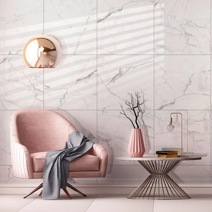 Керамогранит Global Tile Elegant Statuario GT 60x60 GT60604803PR белый