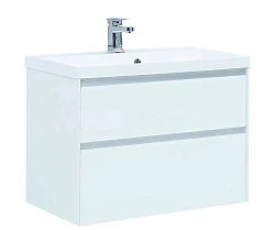 Тумба под раковину Aquanet Гласс 90 196960 белая
