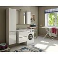Тумба с раковиной Эстет Dallas Luxe 120 ФР-00001929 правая, белая глянцевая