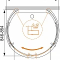 Душевой уголок Cezares Eco 100x85см ECO-O-2-100/85-C-Cr профиль хром, стекло прозрачное