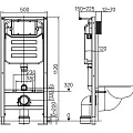 Система инсталляции для унитазов Golden Frog T-101 с шумоизоляцией