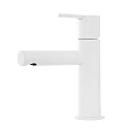 Смеситель для раковины Cezares Leaf LEAF-LSM1-BIO белый матовый