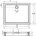 Душевой поддон RIHO Davos 140х80см D002003005 белый