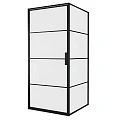 Душевой уголок Bravat Blackline 90x90см BS090.2115B профиль черный, стекло прозрачное