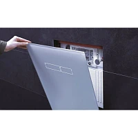 Система инсталляции для унитазов TECE TECElux 9600200 с верхней и нижней панелями, стекло белое