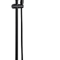 Душевая стойка ABBER Thermostat AF8516B с термостатом и изливом, черная матовая