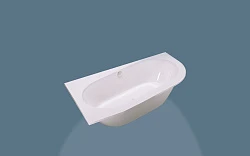 Ванна из искусственного камня ESSE RUGEN 170х85 ERUG1700 белая глянцевая
