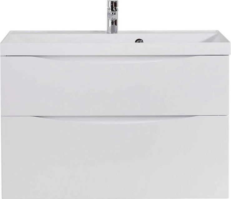 Тумба с раковиной BelBagno Marino 90 белая глянцевая