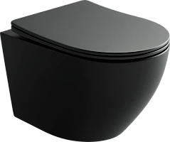Унитаз подвесной Ceramicanova Uno Rimless CN11001MB черный матовый