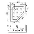 Душевой поддон RGW Acryl 100x100см 16180500-11 белый
