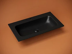 Раковина встраиваемая Ceramica Nova Grace 80см CN7012MB черная матовая