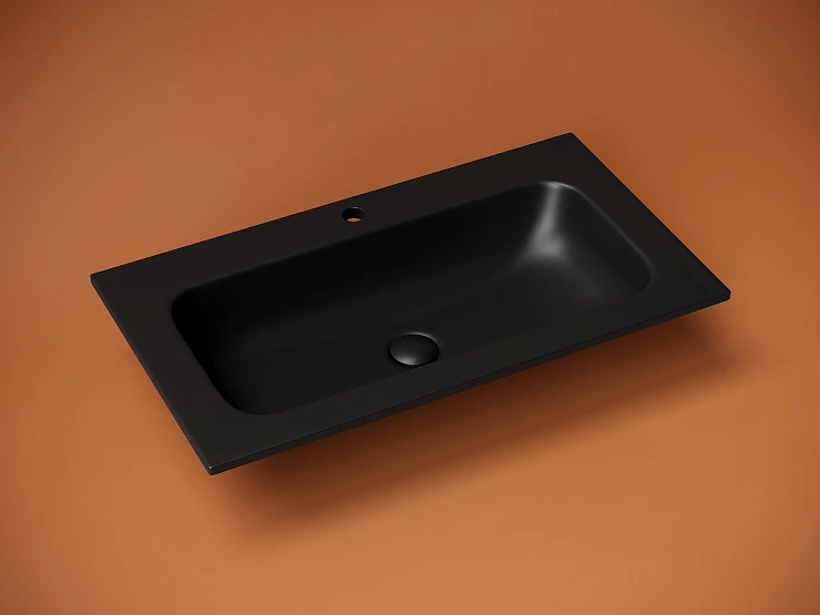 Раковина встраиваемая Ceramica Nova Grace 80см CN7012MB черная матовая