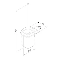 Ершик AM.PM Inspire 2.0 A50A33400 хром