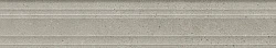 Бордюр Багет Монсеррат серый светлый матовый обрезной 40x7,3x2,7, 1, шт
