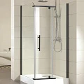 Душевой уголок Azario Edmonton 90х90см AZ-NNC1231 900 BLACK профиль черный, стекло прозрачное