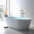 Напольный смеситель для ванны с душем Aquatek Бетта AQ1145CR с внутренней частью, хром