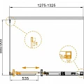 Душевой уголок Cezares Duet Soft 130x90см DUET SOFT-AH-1-130/90-C-Cr профиль хром, стекло прозрачное