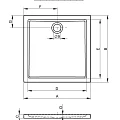 Душевой поддон Riho Zurich 90х90см D001007005 белый