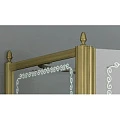 Душевой уголок Cezares Retro 90x90см RETRO-A-P-1-90-CP-Br-L бронза, стекло прозрачное с узором