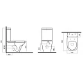 Унитаз-компакт AM.PM Inspire C508607WH белый глянец