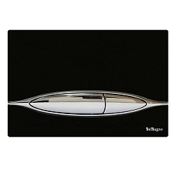 Кнопка смыва BelBagno Artcraft BB-P46001 хром/черная глянцевая