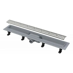 Душевой лоток AlcaPlast APZ10-Simple 550M с решеткой и опорами, хром