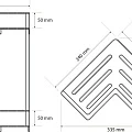 Полка Bemeta Cytro 146208222 2-ярусная, хром
