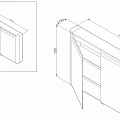 Зеркало-шкаф AM.PM Sensation M30MCX1001TF с подсветкой, табачный дуб