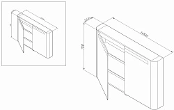 Зеркало-шкаф AM.PM Sensation M30MCX1001TF с подсветкой, табачный дуб