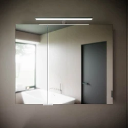 Зеркальный шкаф для ванной комнаты  SANCOS Hilton 900x148х740 мм, с LED подсветкой, арт .Z900