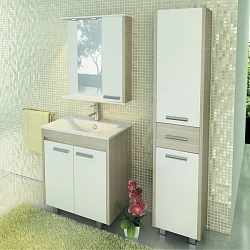 Тумба с раковиной Comforty Тулуза 75 00003132328CF сосна лоредо