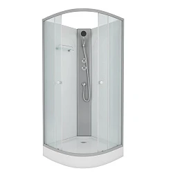 Душевая кабина Niagara Eco 90x90см NG-4301BK профиль серебро