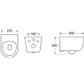Унитаз подвесной Ceramica Nova Play CN3001 белый глянец