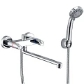 Смеситель для ванны с душем Wasserkraft Lossa 1202L хром