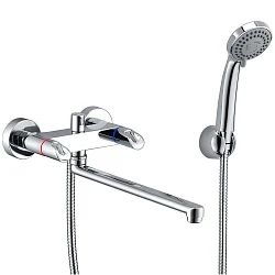 Смеситель для ванны с душем Wasserkraft Lossa 1202L хром
