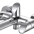 Смеситель для ванны с душем BelBagno TIARA TIA-VAS-CRM/TWIST хром