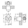 Скрытая часть Bravat Built-in D999CP-RUS