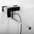 Смеситель для ванны с душем Wasserkraft Aller 1062L хром