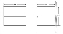 Раковина встраиваемая BelBagno Luce 60см BB600AB белая