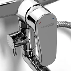 Смеситель для ванны с душем Wasserkraft Vils 5602L хром