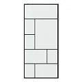 Душевая перегородка Bravat Blackline 90x195см BG090.6414B профиль черный, стекло прозрачное