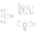Смеситель для душа Bravat Drop-D F948162C-01 хром