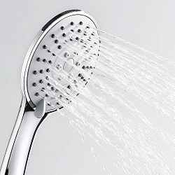 Душевая лейка Wasserkraft A002 пластик, хром