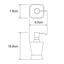 Дозатор Wasserkraft Amper K-5499 хром