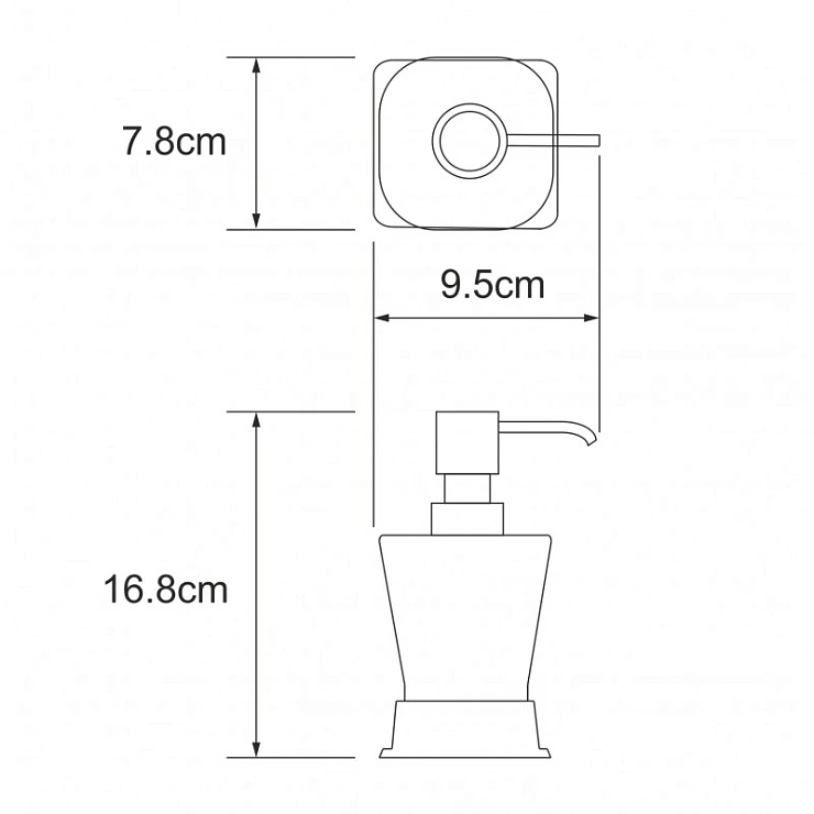 Дозатор Wasserkraft Amper K-5499 хром
