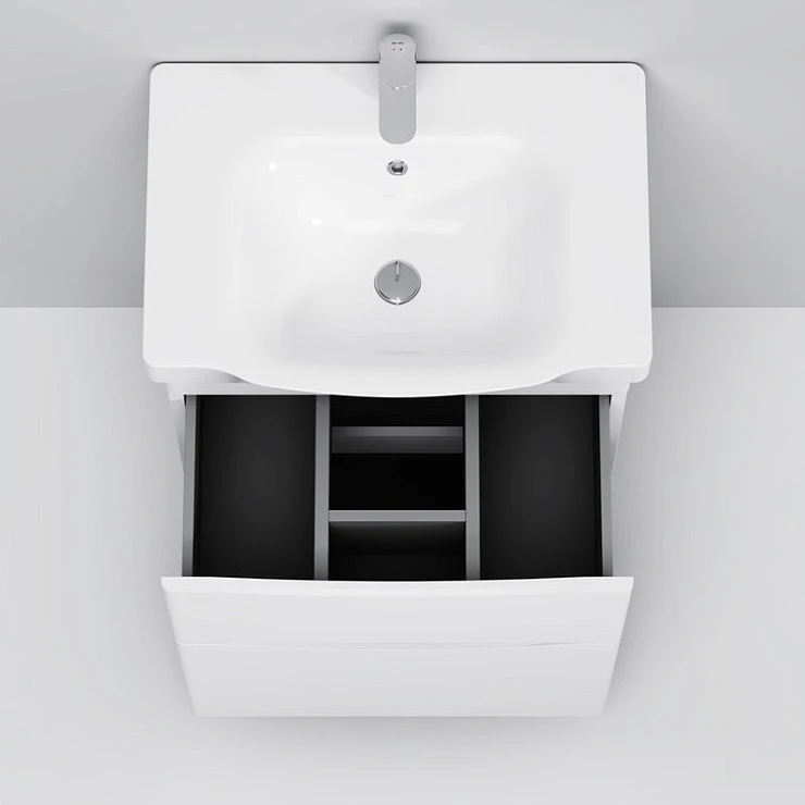 Тумба с раковиной AM.PM Like 65 напольная, белый глянец Тумба с раковиной AM.PM Like 65 напольная, белый глянец