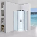 Душевой уголок Black&White Stellar Wind S101-900 90x90см 1019090 профиль хром, стекло прозрачное
