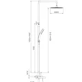Душевая стойка Gappo G99-30 G2499-30 хром