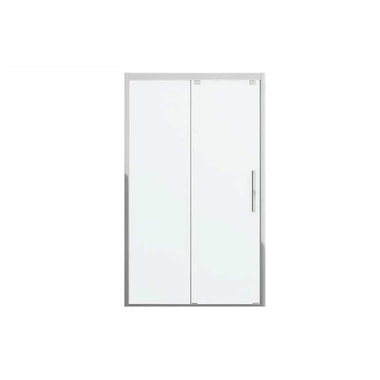 Душевая дверь в нишу Bravat Stream 120x200см BD120.4103S профиль хром, стекло прозрачное