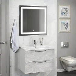 Зеркало Comforty Квадрат 75 00004140521CF с подсветкой и сенсором